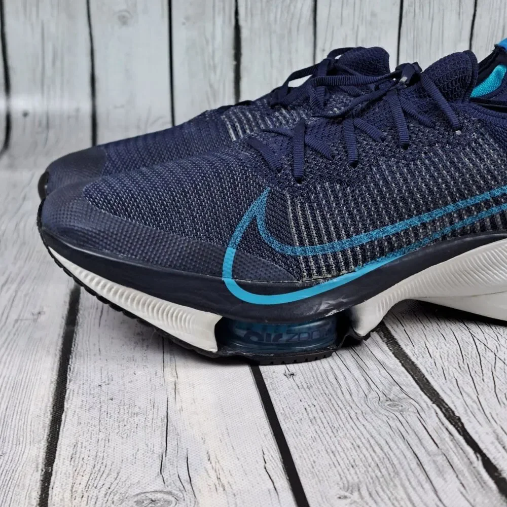Nike Air Zoom Tempo Next% Flyknit Shoes Mens 13 Blue CI9923-401